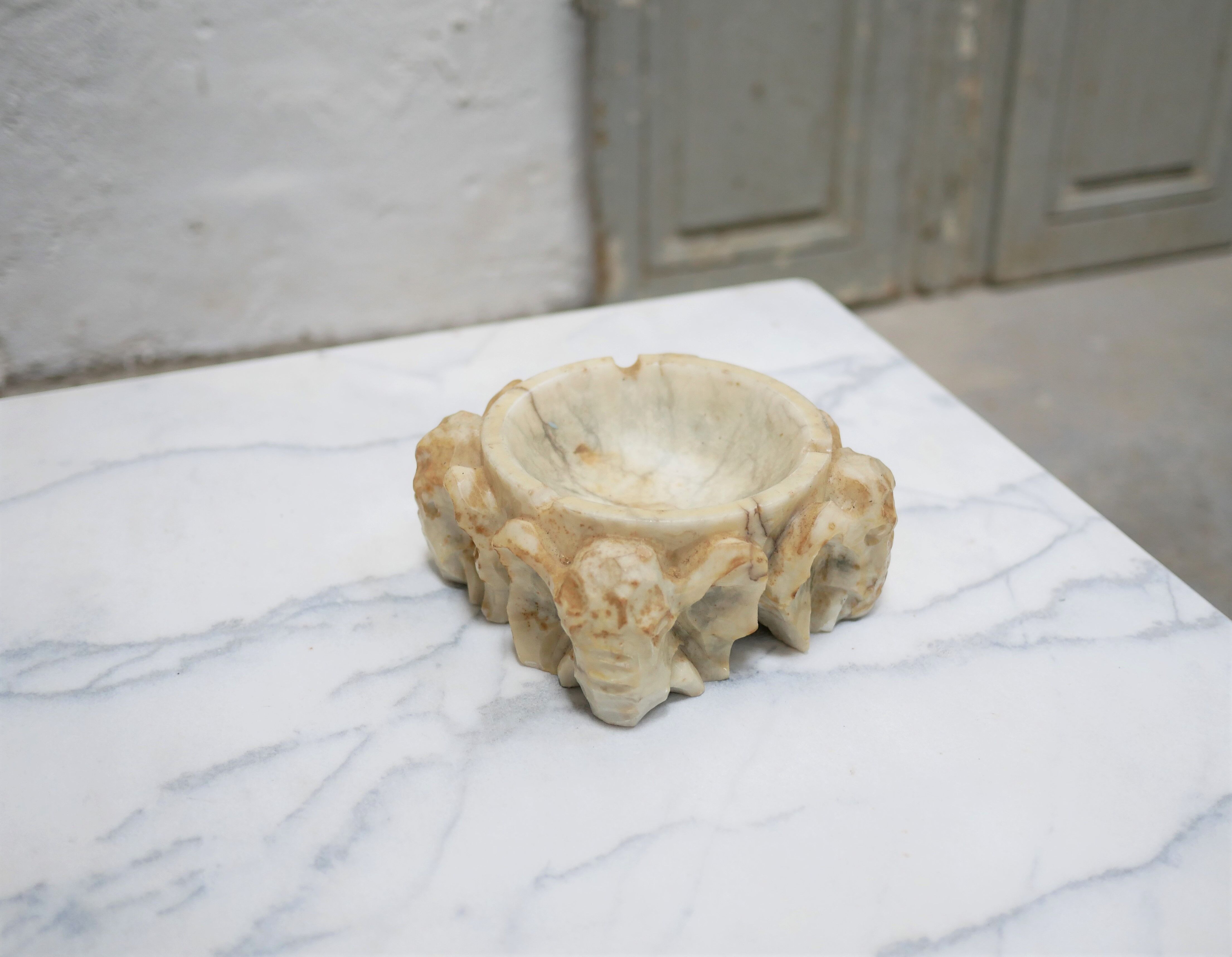 Vintage ashtray in alabaster