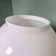 Space Age table lamp in white opaline and chrome metal, 1970
