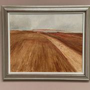Original Swedish Oil on Canvas - "Rustic Landscape" by Nils Essen - Signed - Vintage and Framed - 42 × 50 cm (16.5" × 19.7")