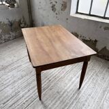 1950s walnut bistro farmhouse table