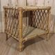 Small vintage rattan side table