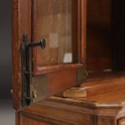 Antique Liège Display Cabinet in Carved Wood, Belgium, 18th Century