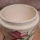 Small covered pot Sarreguemines with an old floral design – vintage charm
