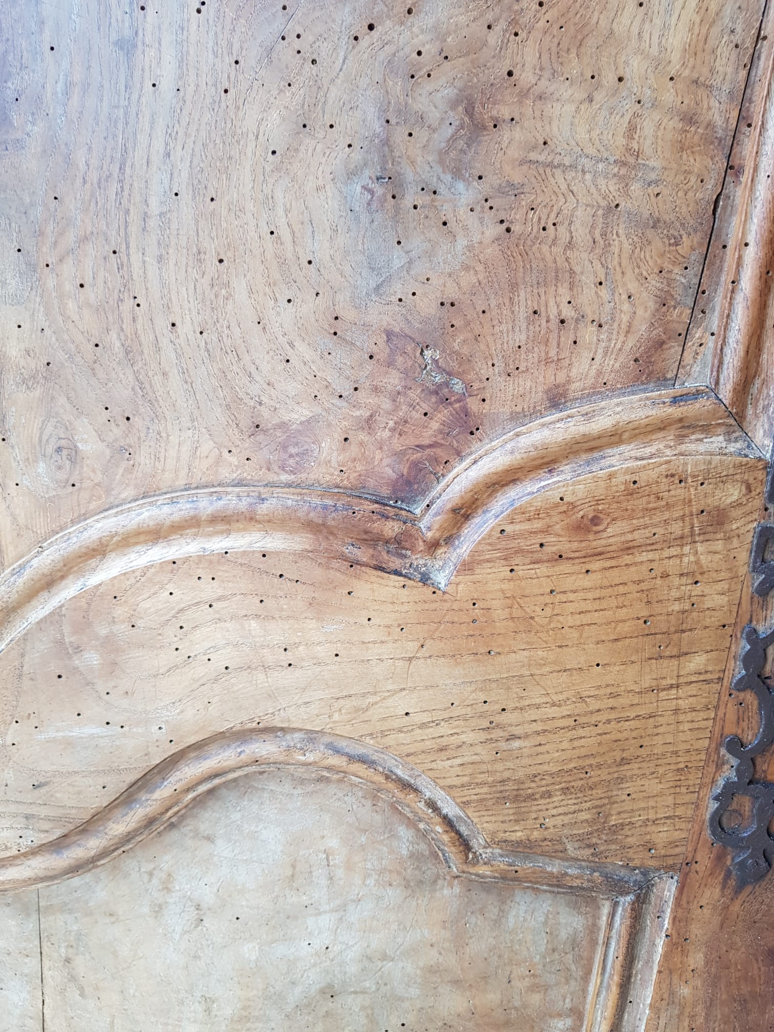 Double wall closet doors Louis XV