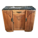 French Art Deco walnut sideboard with marble top, 1920s