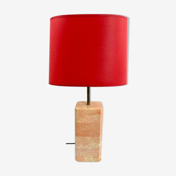 Table lamp in vintage marble