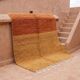 Handmade natural wool rug size 2/3 m
