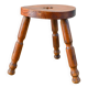 Wooden tripod stool with star, Brutalist, Popular Style, 1950