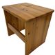 Tables gigognes vintage en bois de pin, tables d'appoint mimiset, lot de 3