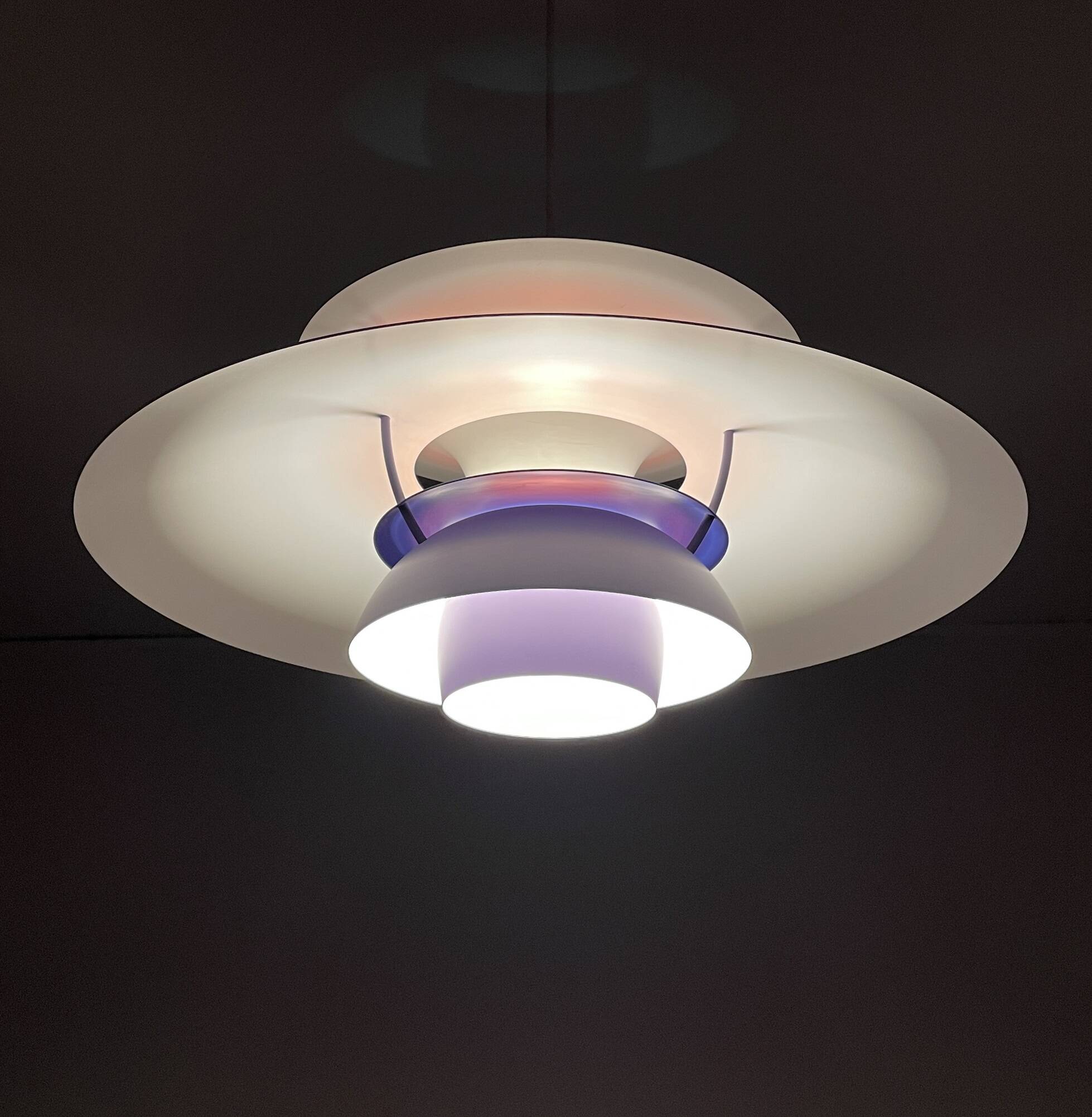 Ph5 Purple Pendant Lamp by Poul Henningsen for Louis Poulsen Denmark