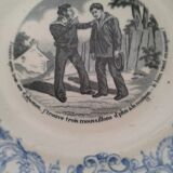 Lot de 3 assiettes de Gien Les Mathurins