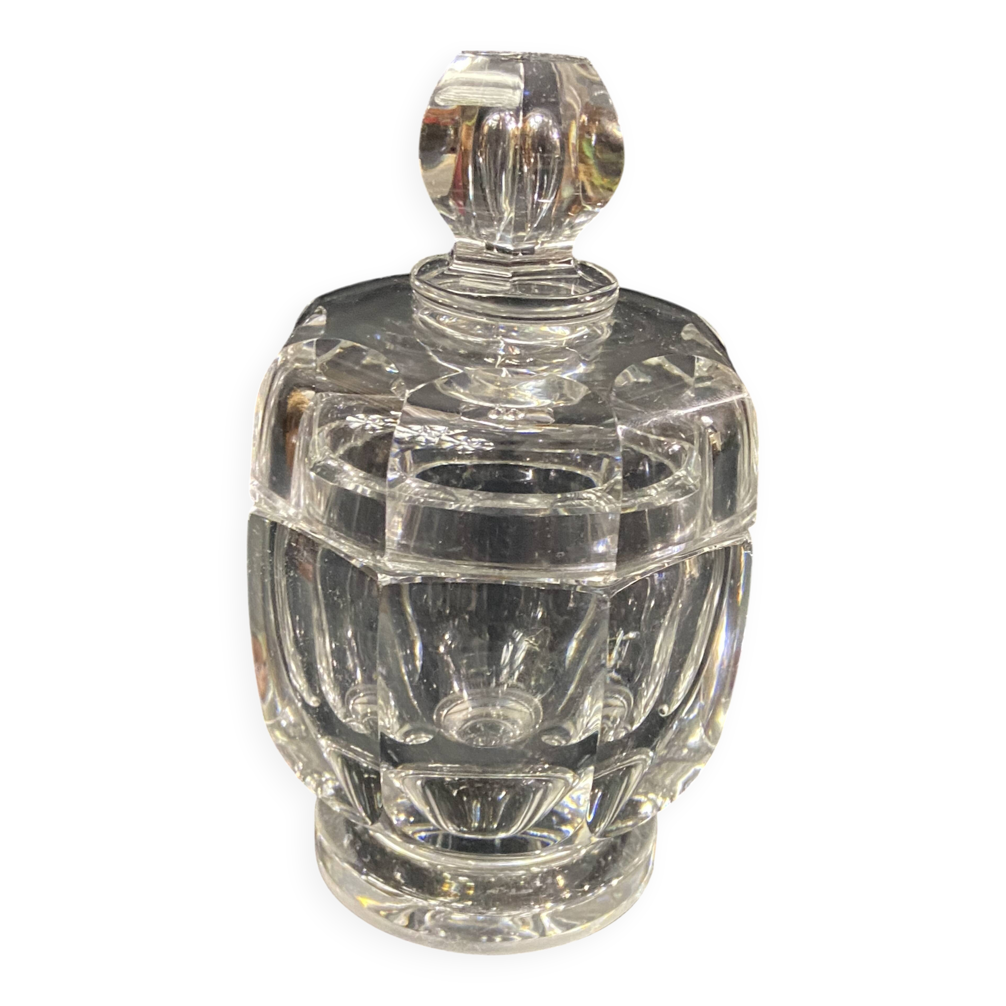 Baccarat crystal covered pot, Malmaison model
