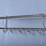 Chrome-Plated Metal Wall-Mounted Locker – Mid-20th Century