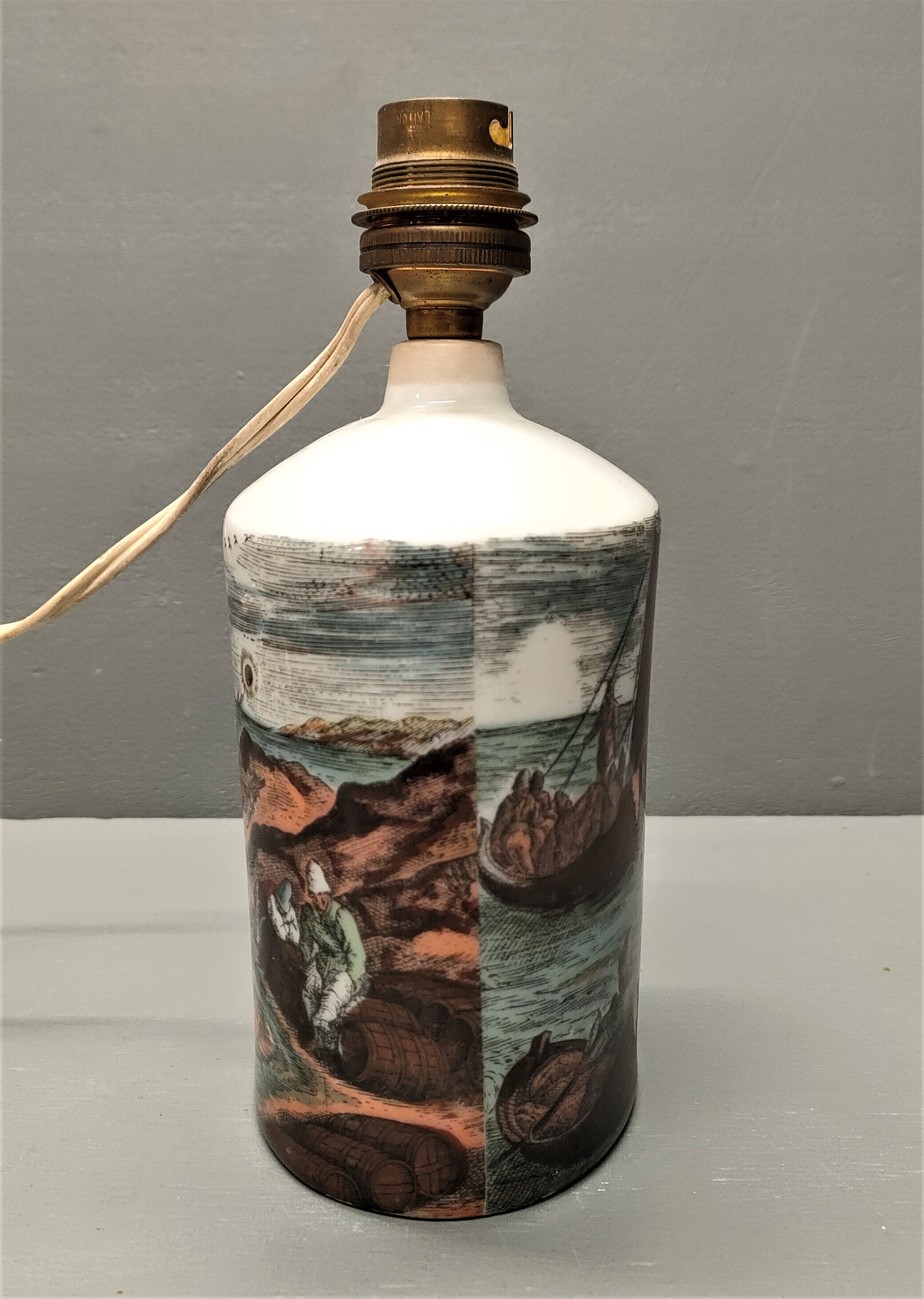 Vintage Florentine Ceramic Bedside Lamp Foot ~ 60s