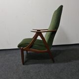 Vintage Dutch design teak armchair
