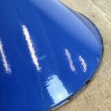 Industrial Blue Enamel Factory Pendant Lamp, 1950s