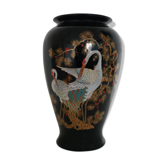 Heron decor vase