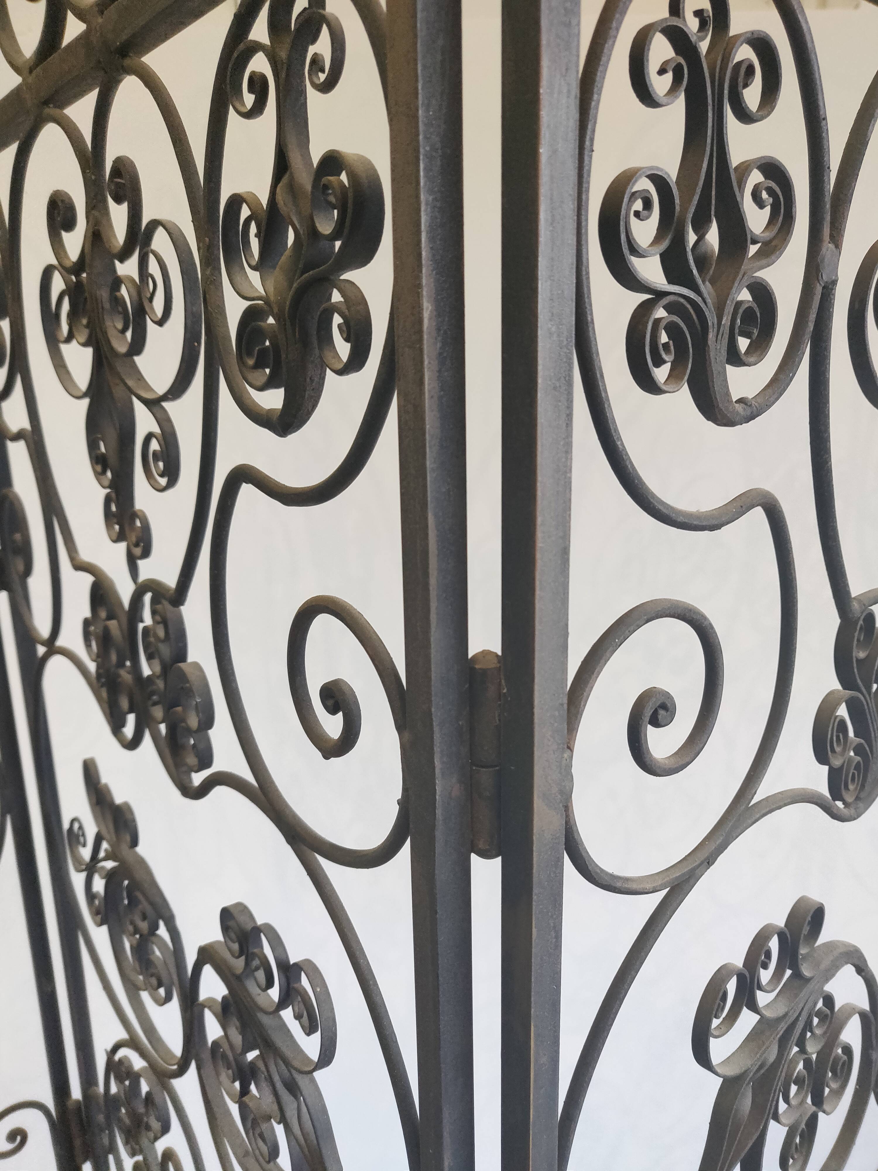 Moorish screen in andalusian arabic forge iron