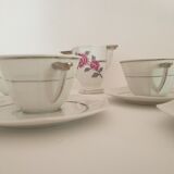 Service tasses et sucrier porcelaine Limoges