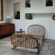 Rattan basket bed from the 50s