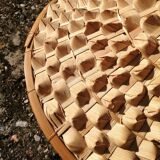 Vintage palm leaf pendant light