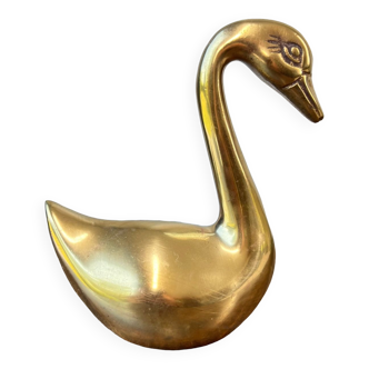 Cygne en laiton vintage