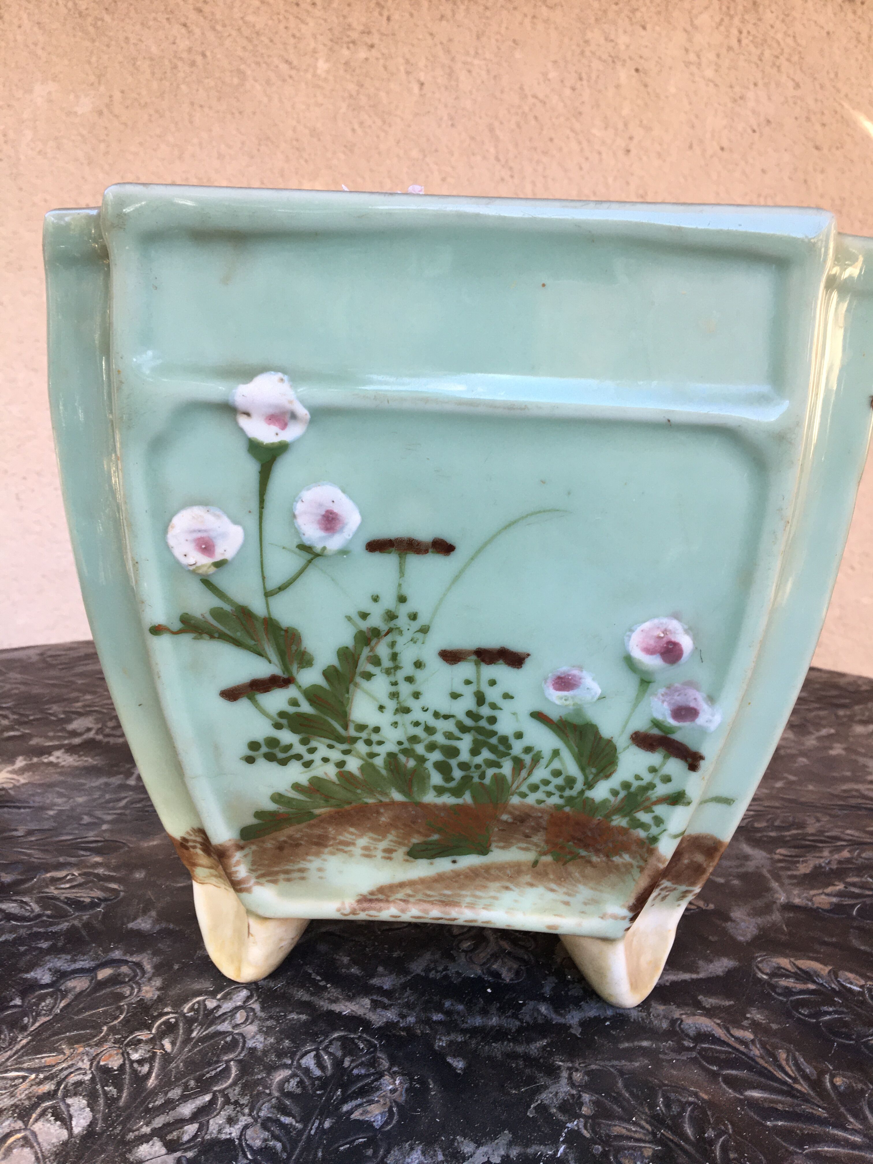 Celadon Japanese pot cover