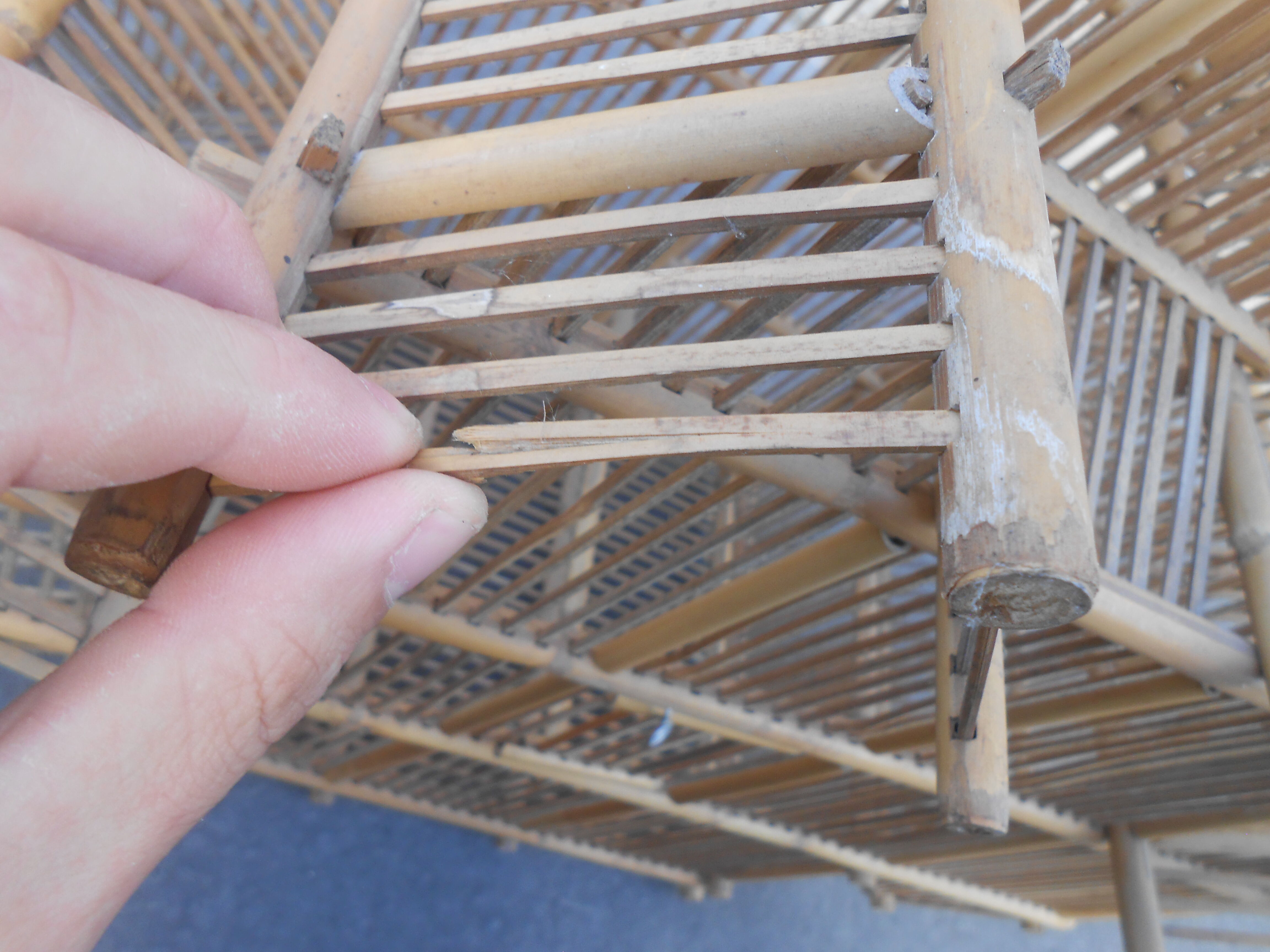 Cage oiseau en bambou