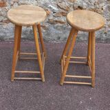Pair of vintage top stools