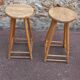 Pair of vintage top stools