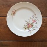 Lot of 24 flat plates in vintage porcelain