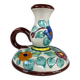 Decorated ceramic candle holder