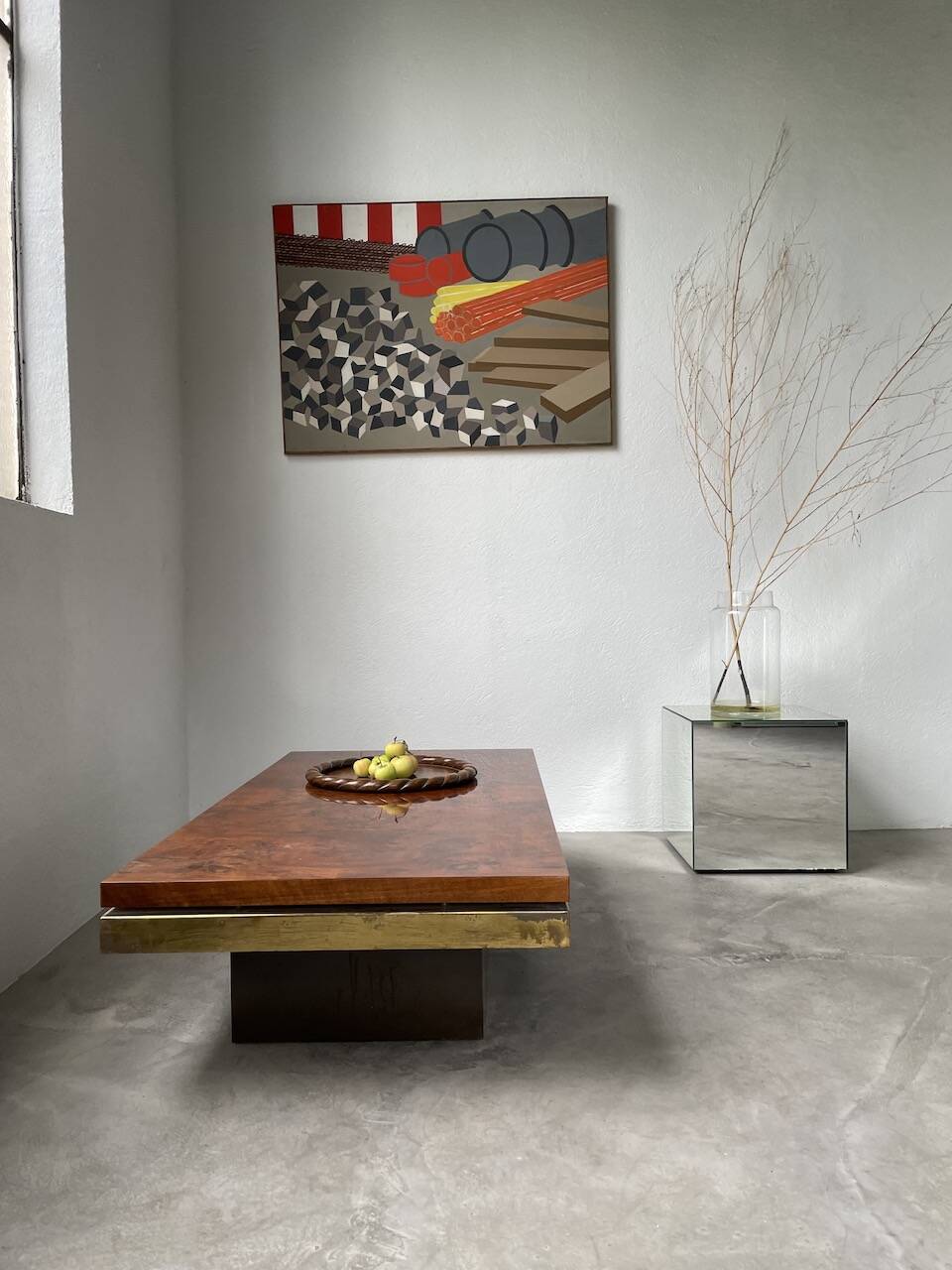 Toile travaux chantier abstraite