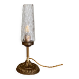 Vintage glass globe table lamp