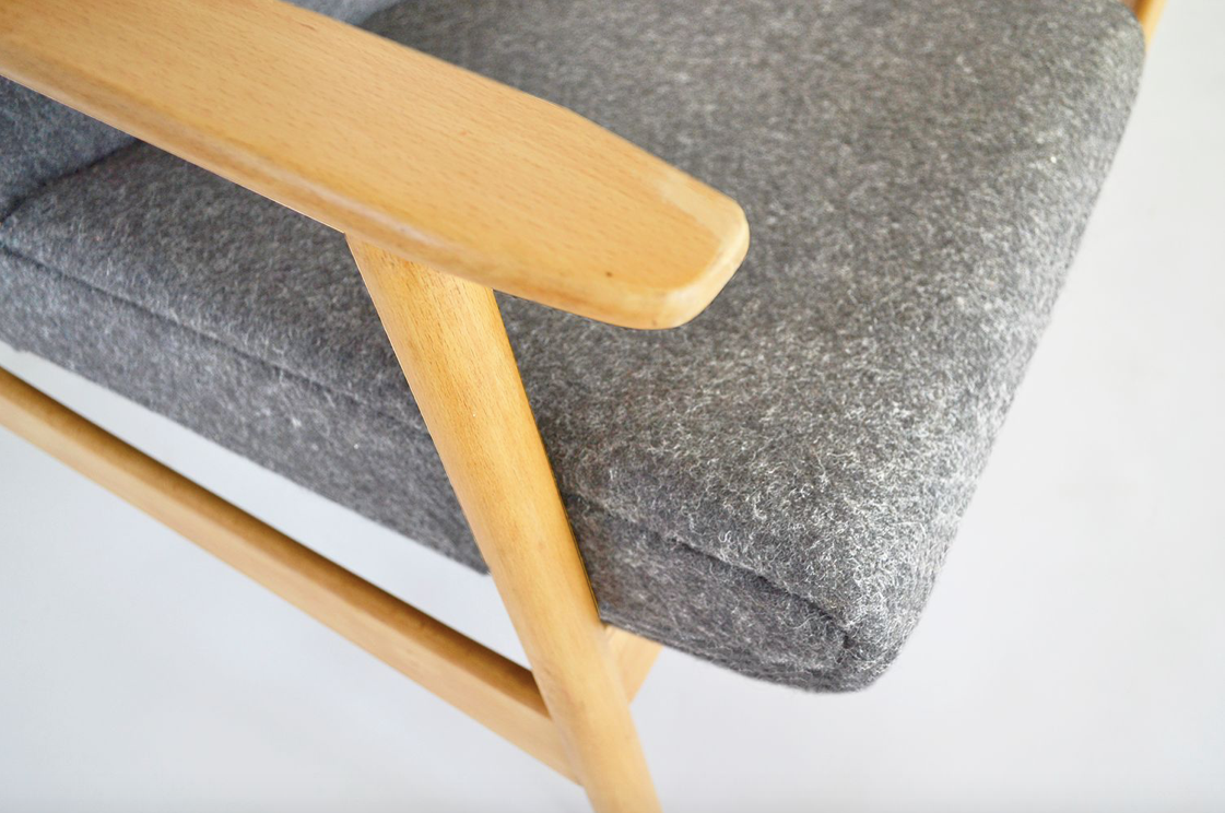 Pair of armchairs Ąžuolas by Valerija EMA Cukermanienė for Vilniaus Baldų Kombinatas, 1968