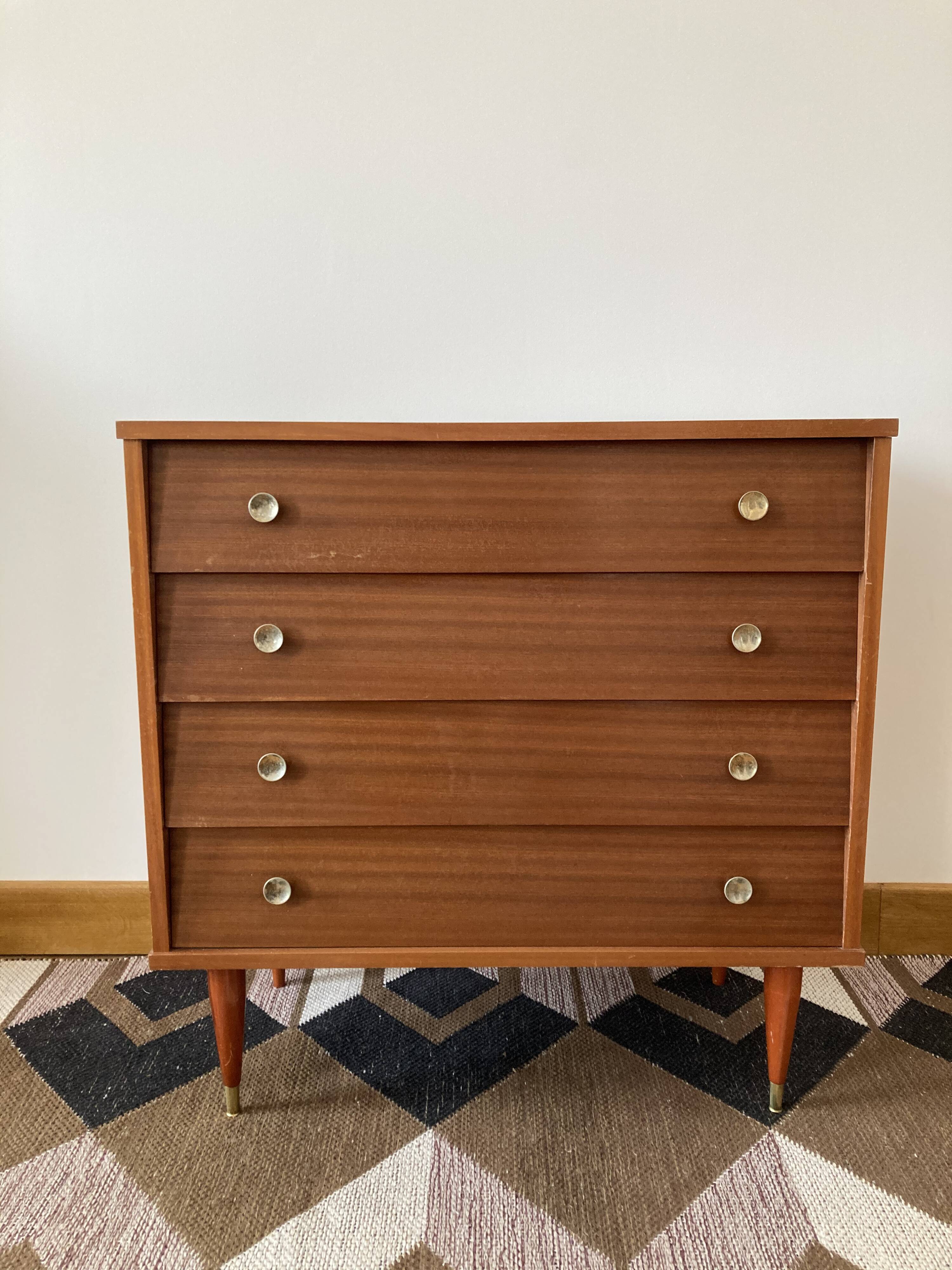 Chest of drawers feet pencils