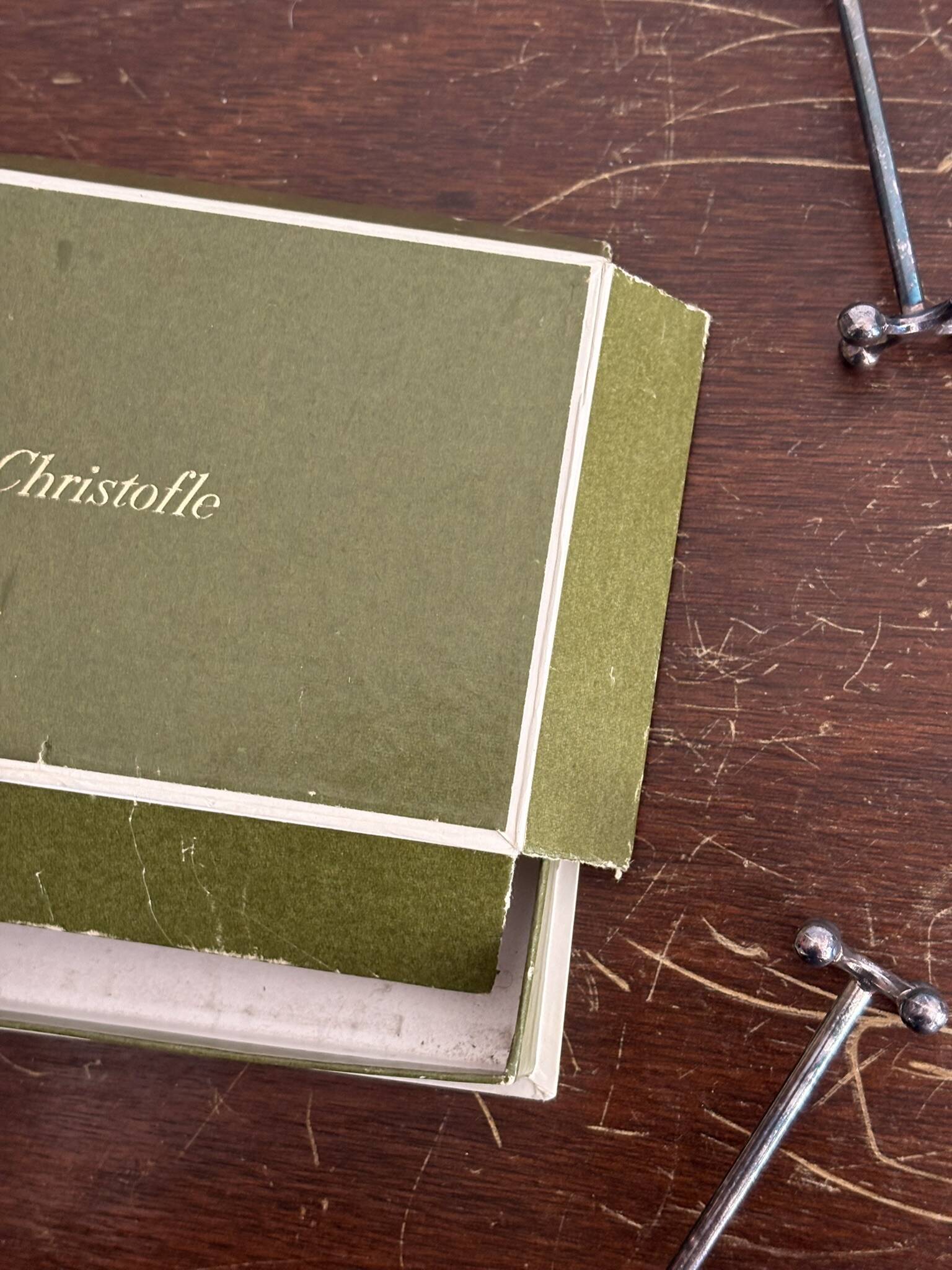 6x Christofle Silver-Plated Knife Rests "4 Balls"