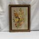 Painting oil on isorel signed "bouquet of roses"