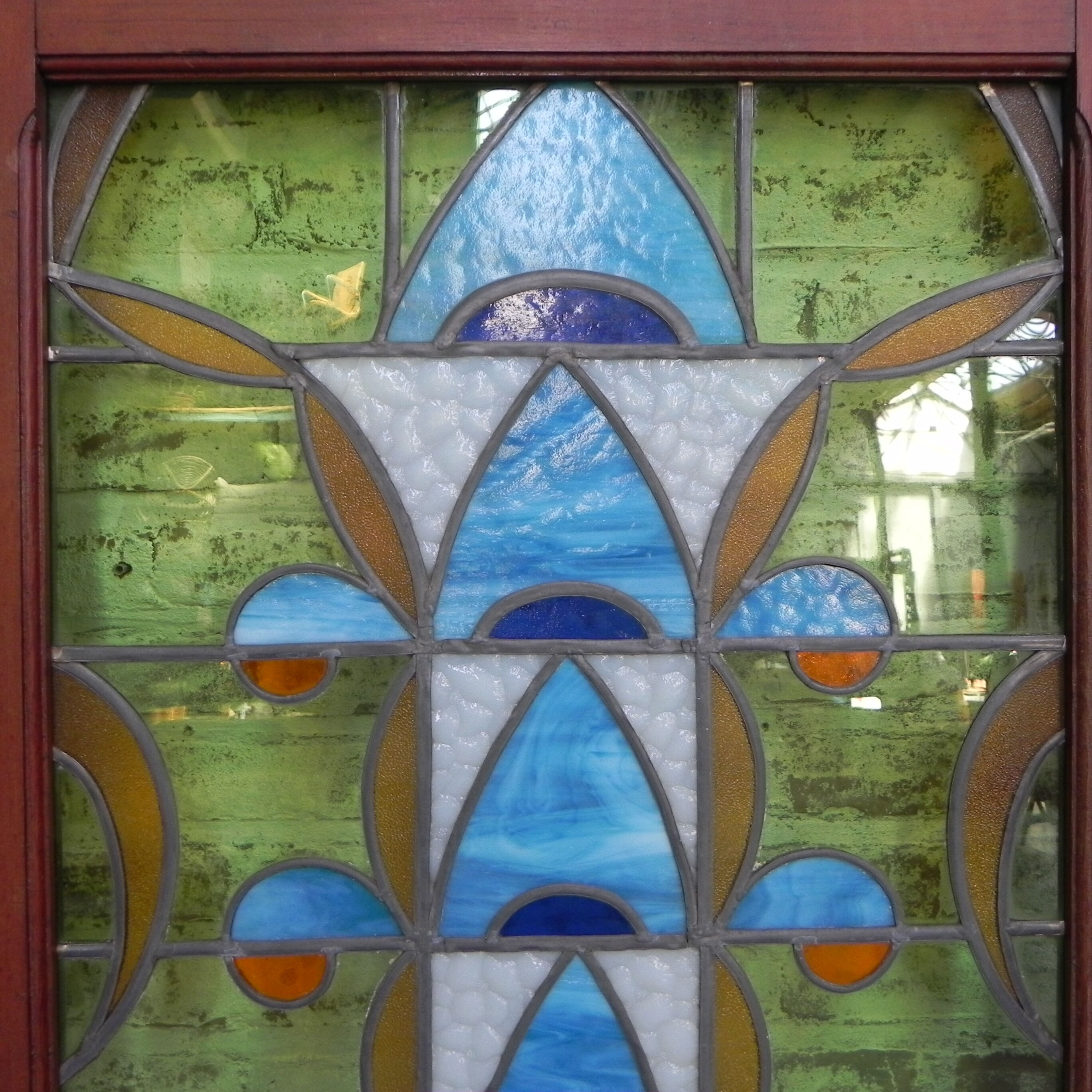 Art Deco stained glass door