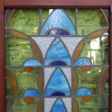 Art Deco stained glass door