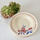 Lot de 6 assiettes creuses porcelaine opaque fleurs