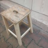 Vintage wooden workshop stool