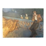 Painting of a person smoking 20th century