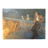 Tableau personnage qui fume, XXème s.