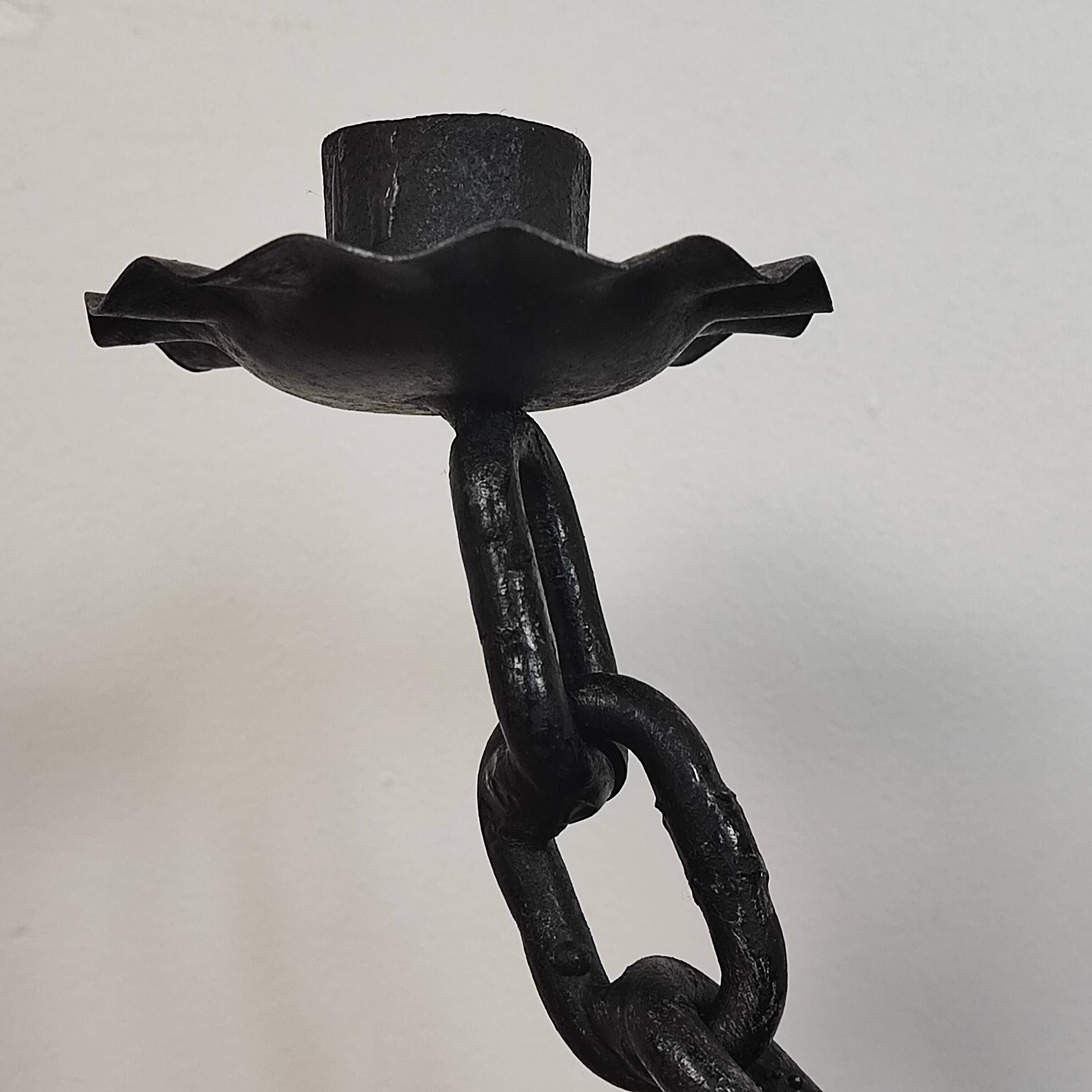 Pair of brutalist candlesticks
