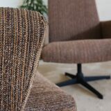 Pair of Czechoslovak swivel chairs year 70