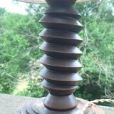 Art Deco turned wood lamp