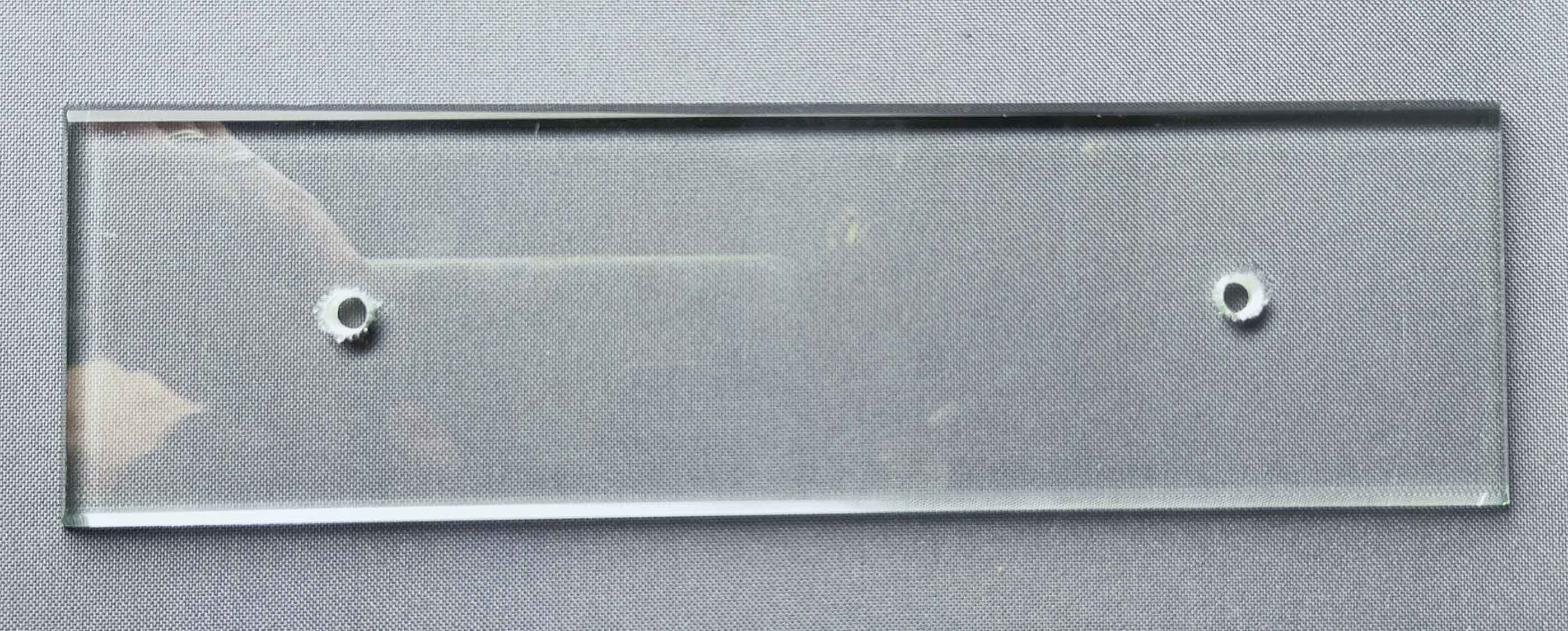 Large model glass cleanliness plates for door