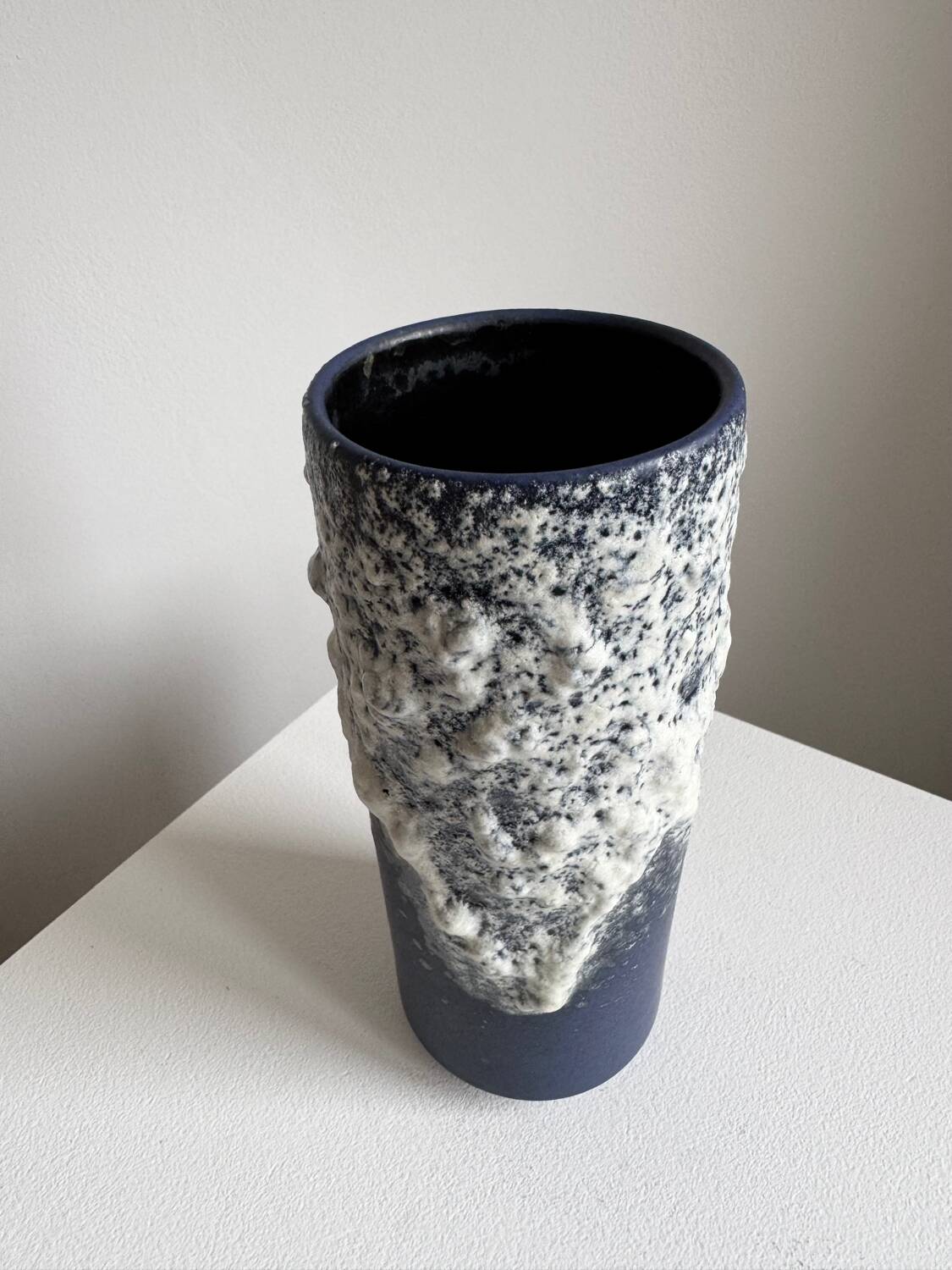 Vintage Mid Century Modern Fat Lava Stein Keramik West German Navy Gl