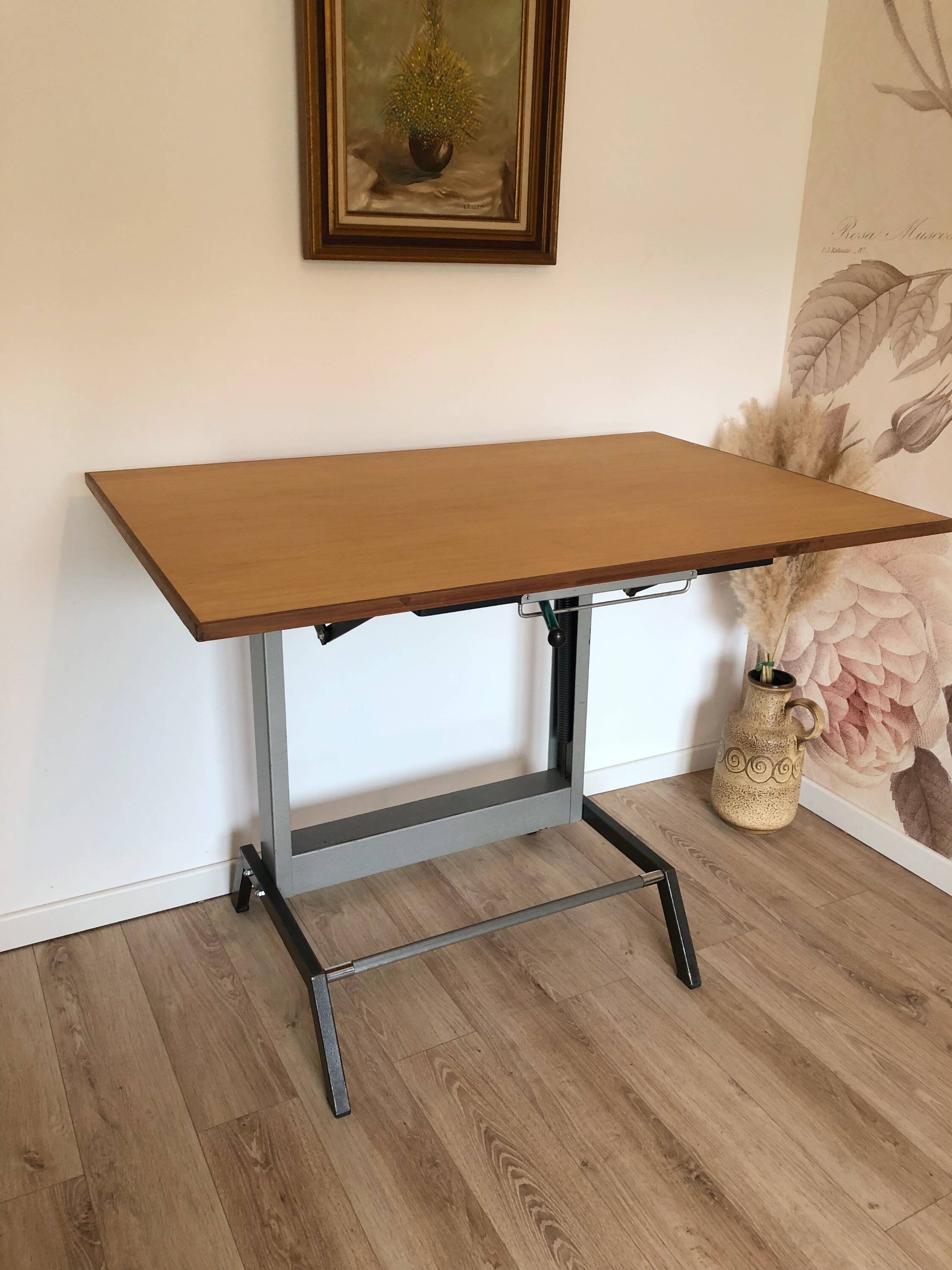 Vintage architect's drawing table